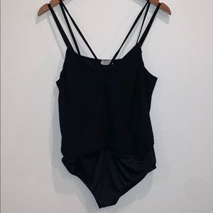 M Tobi women’s/girls Black strappy bodysuit